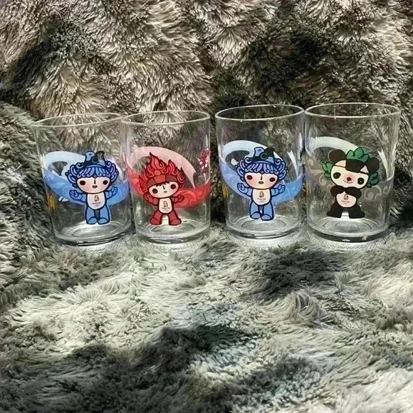 Set of 4 McDonald’s 2008 Beijing  Olympics glasses - Picture 2 of 11